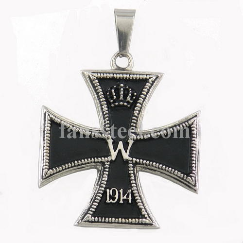 FSP16W76 iron cross crown W 1914 pendant - Click Image to Close